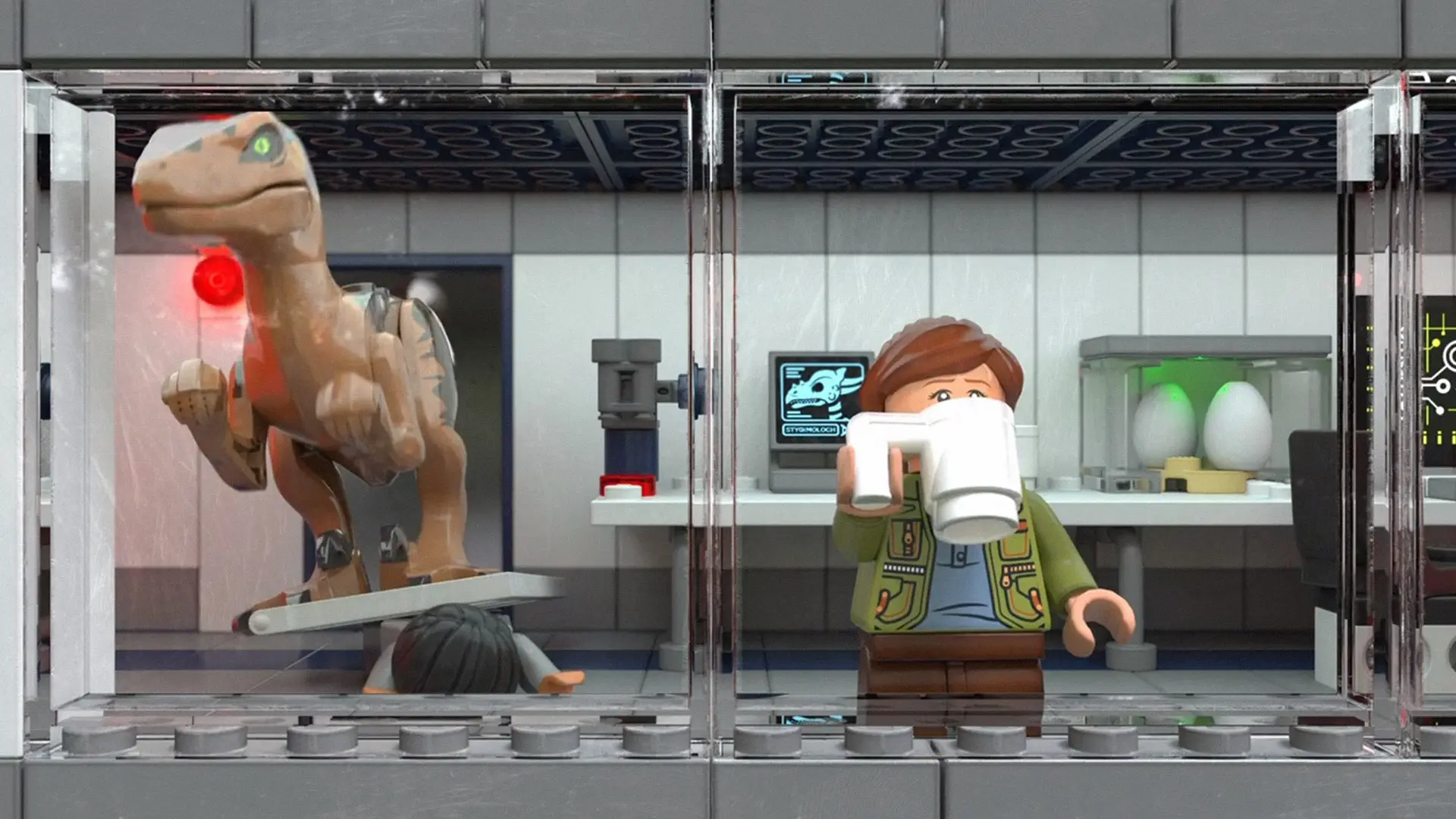 LEGO Jurassic Park 3D character animation